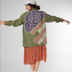 Free People Spruce Military Shirt Jacket